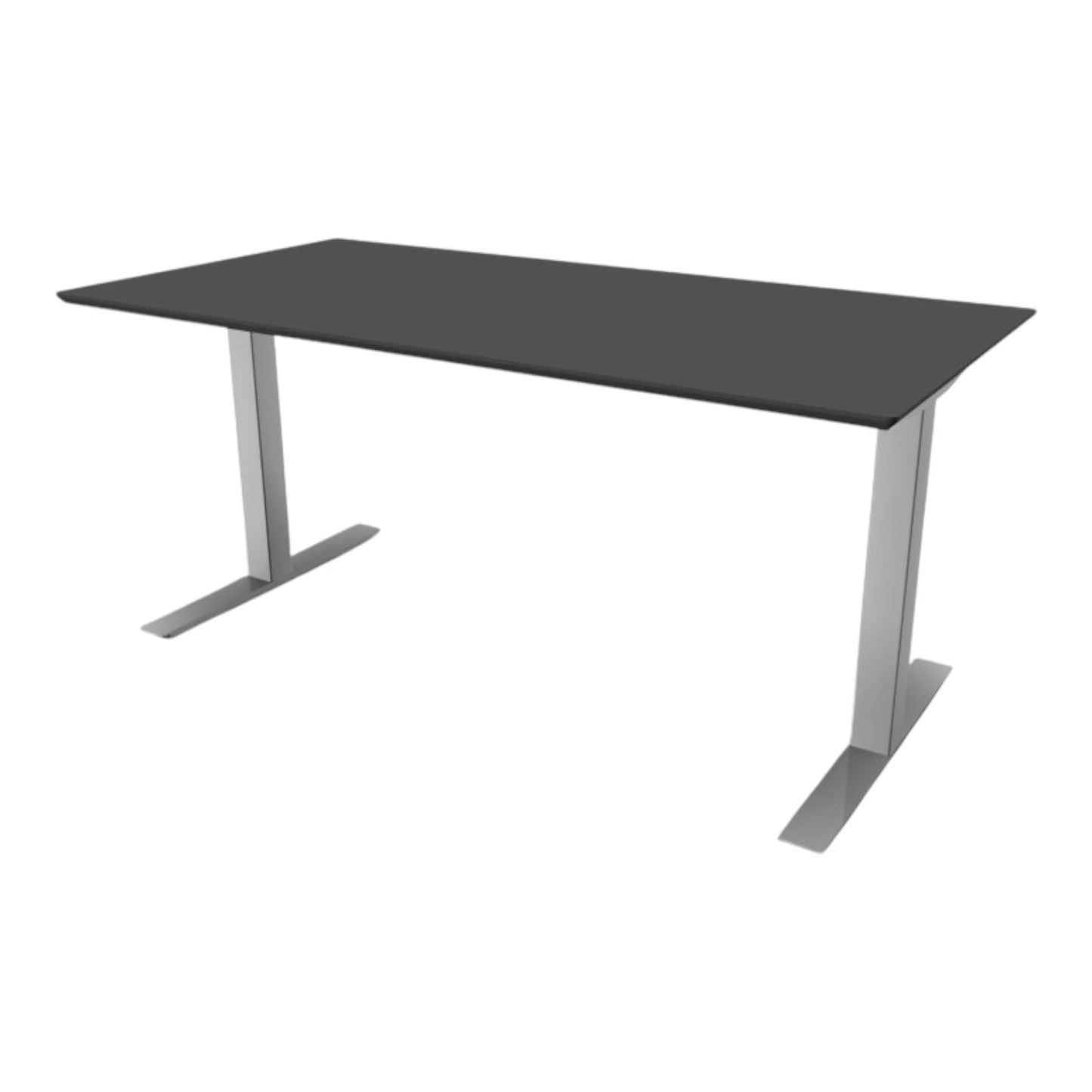 Fabriksnye hæve sænkebord el med antracit grå Nanolaminat 140*80cm