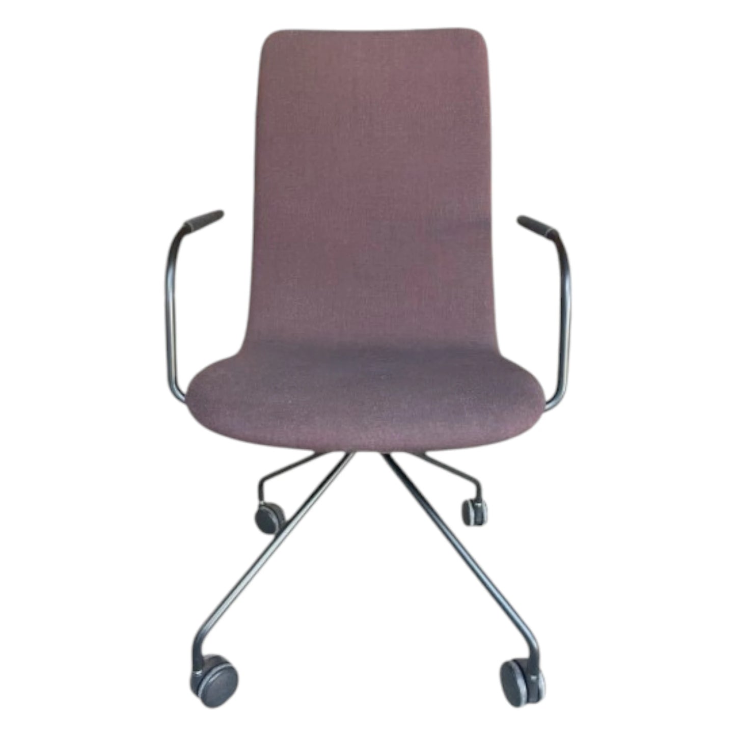 Sola konferencestol med høj ryg, armlæn og hjul. DEMO.