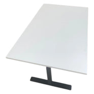 Manuelt H/S Bord med Hvid Linoleumsplade (120*80 cm.)