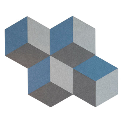 Lydabsoberende vægdæmper fra Cubism EcoSUND, blå