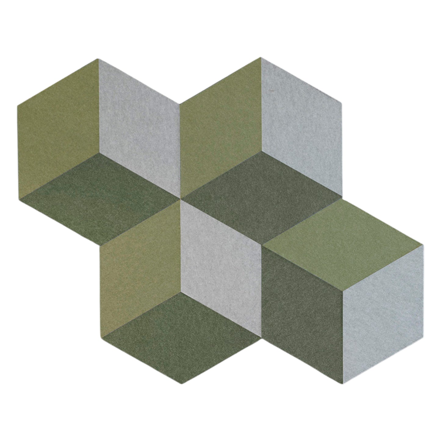 Lydabsoberende vægdæmper fra Cubism EcoSUND, grøn