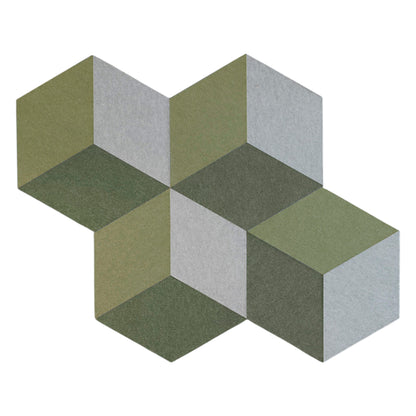 Lydabsoberende vægdæmper fra Cubism EcoSUND, grøn