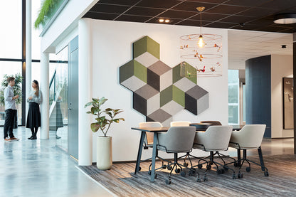 Lydabsoberende vægdæmper fra Cubism EcoSUND, grøn