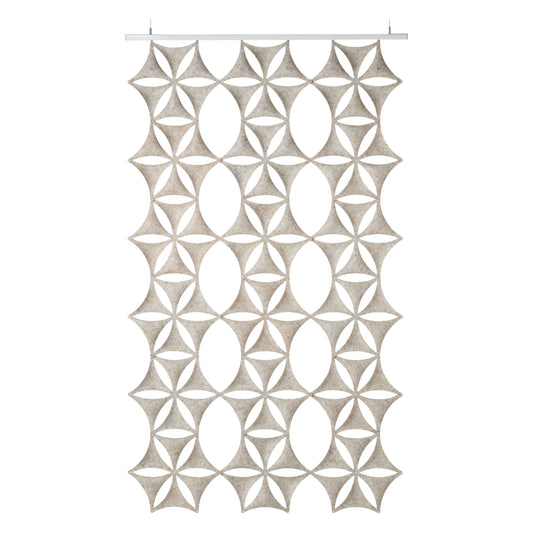 Abstracta Airflake lydabsorberende vægdekoration, rumafskærmning og lofthængt akustik