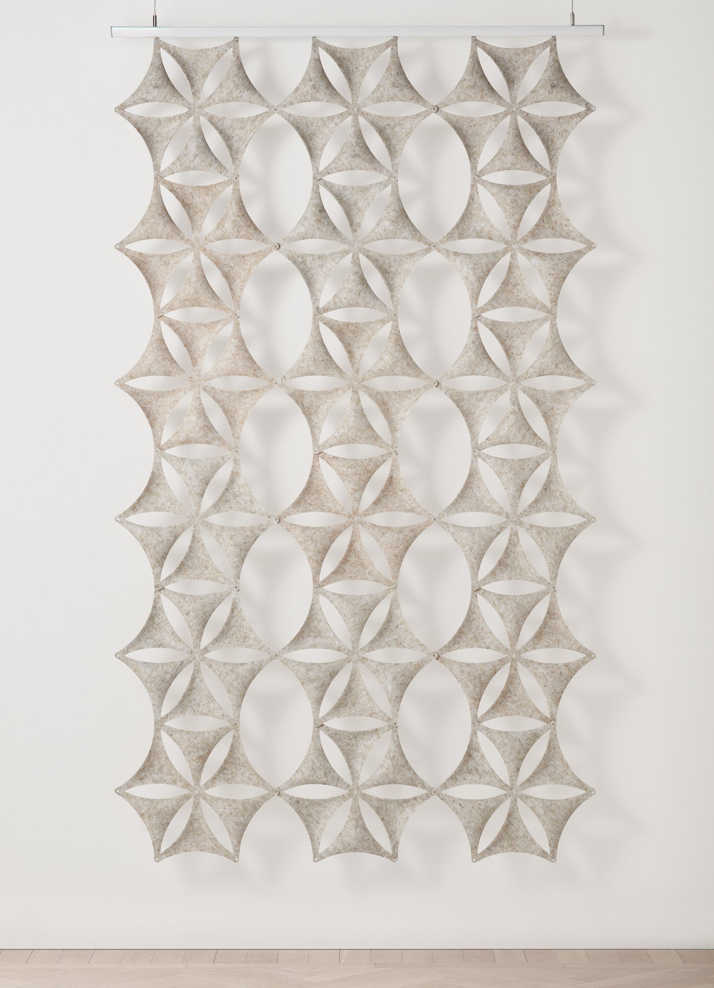 Abstracta Airflake lydabsorberende vægdekoration, rumafskærmning og lofthængt akustik