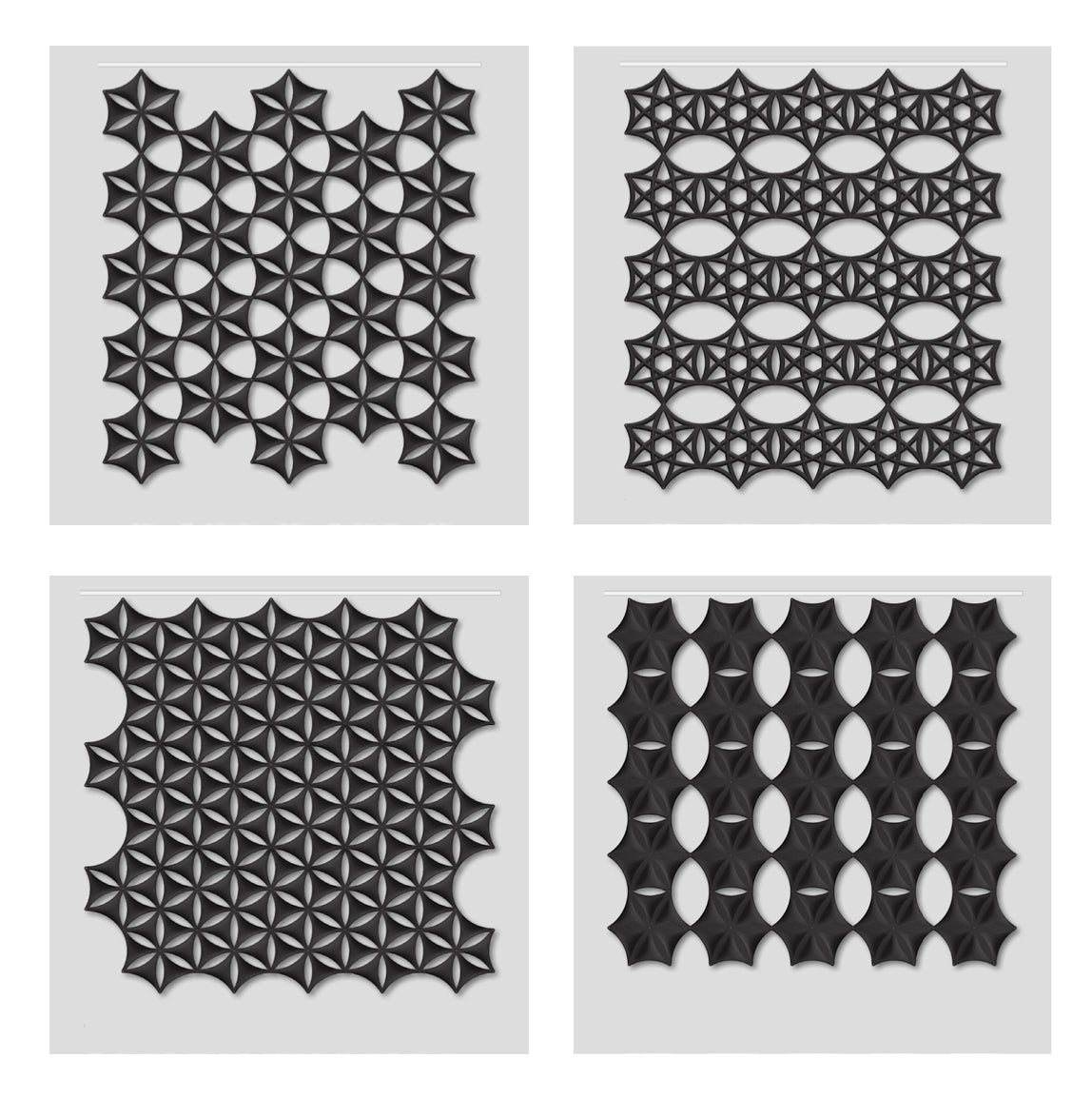 Abstracta Airflake lydabsorberende vægdekoration, rumafskærmning og lofthængt akustik
