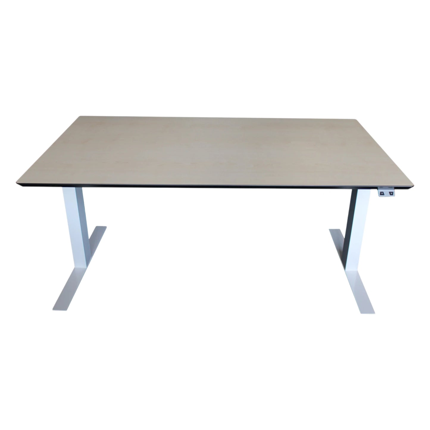 Fabriksnyt hæve sænkebord el med træfinér