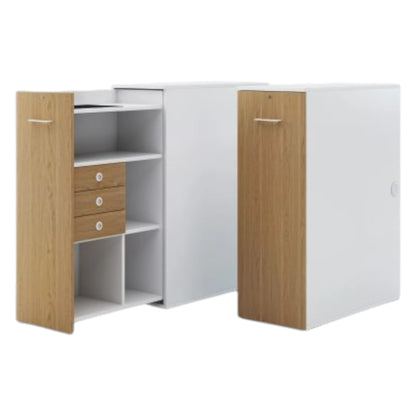 Office Tower, 3 rum høj, udtræksskab.