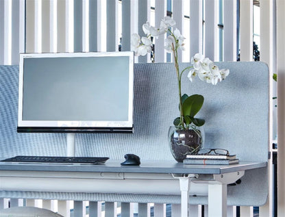 Bordskærm, lysegrå.