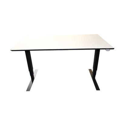 Fabriksnye hæve sænkebord el med hvid Nanolaminat 140*80cm