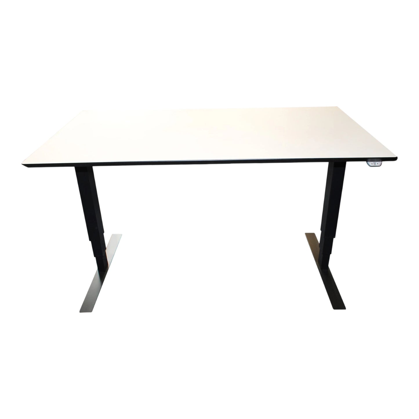 Fabriksnye hæve sænkebord el med hvid Nanolaminat 140*80cm