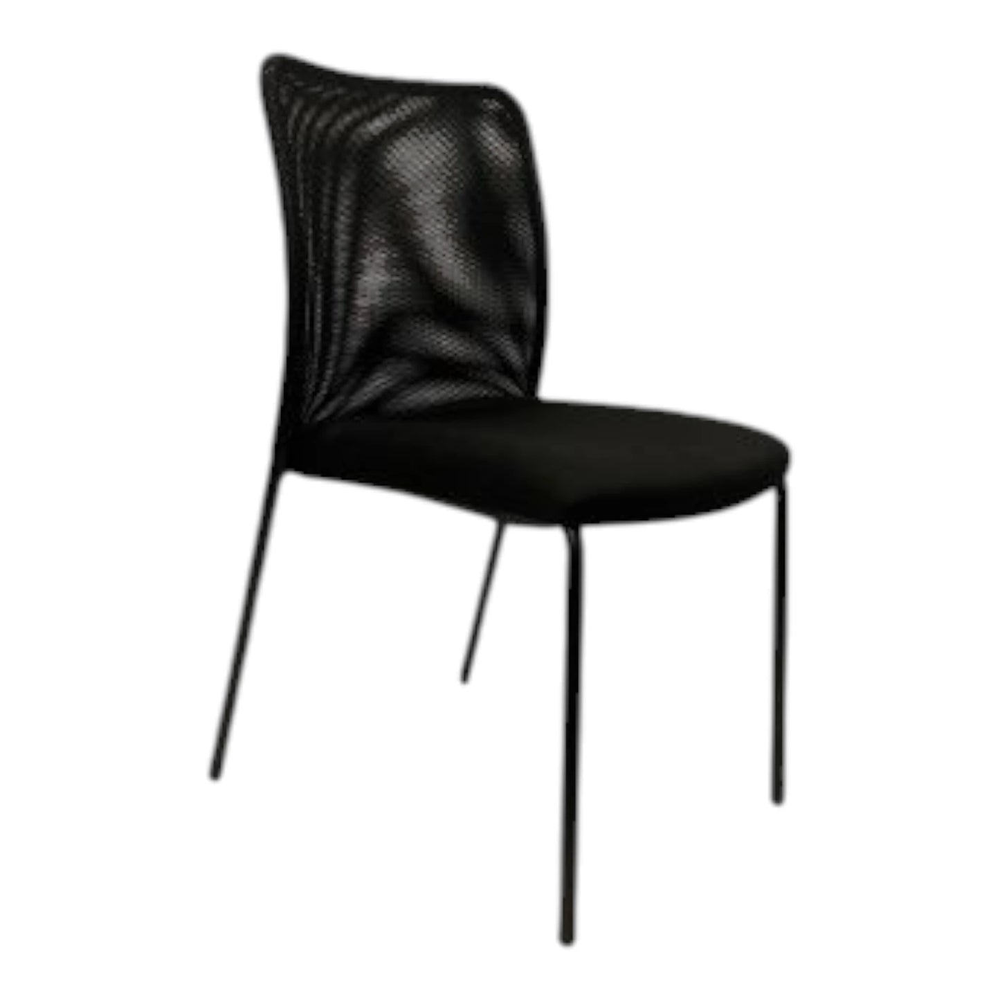 LGA Mødestol med netryg (Sort )