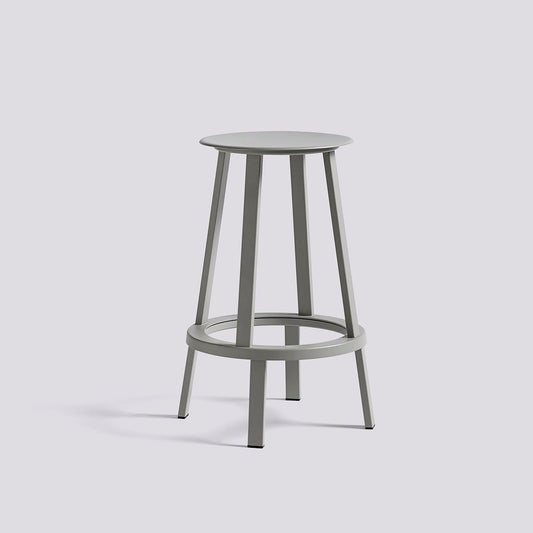 HAY Revolver Bar Stool Low H65 Sky Grey