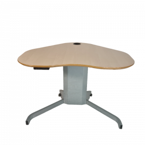 El-skrivebord med lille hjørneplade